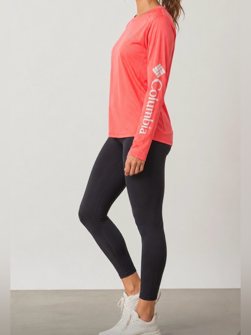 Columbia Bright Coral Long Sleeve Tee